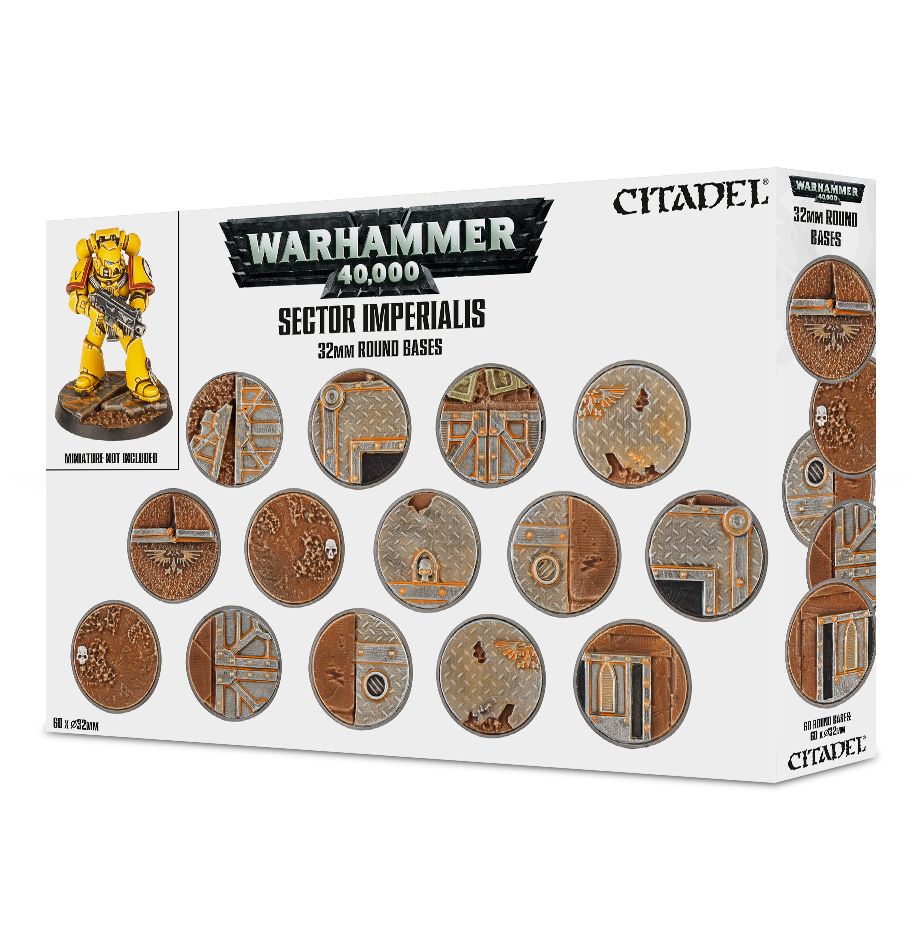 Warhammer 40,000: Sector Imperials - 32mm Round Bases
