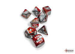 Chessex Lab Dice: Gemini Red-Steal/White