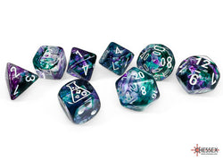 Chessex Lab Dice: Nebula Fluorite/White