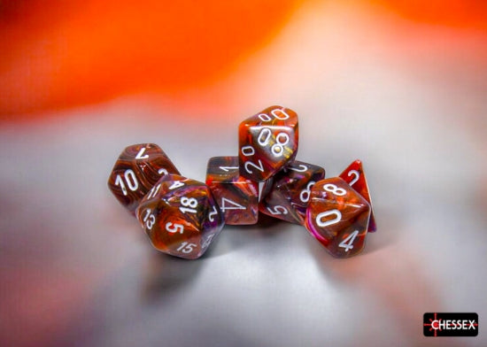 Chessex: Festive Symphony/white Polyhedral 7-Die Set