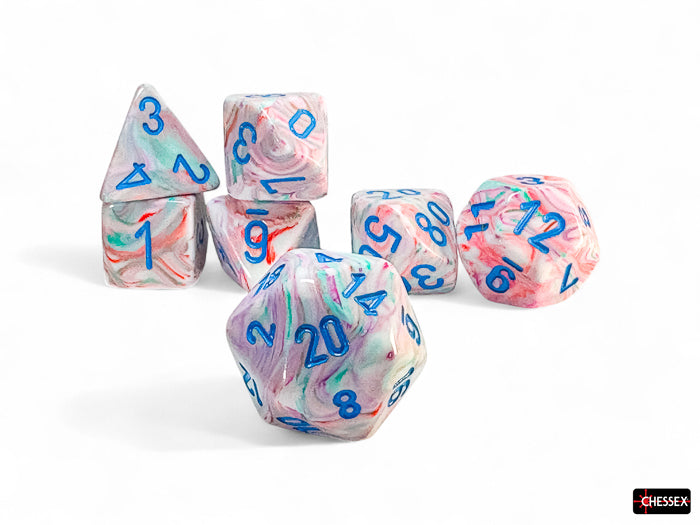 Chessex: Mega Dice: Festive - Pop Art/blue