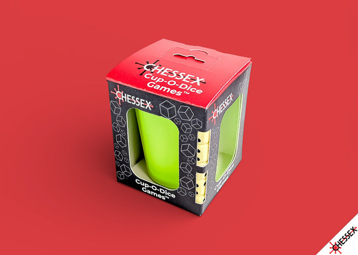 Chessex Cup-O-Dice Neon Green