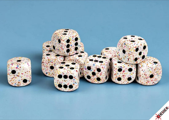 Chessex: Speckled Birthday 16mm d6 Dice Block (12 dice)