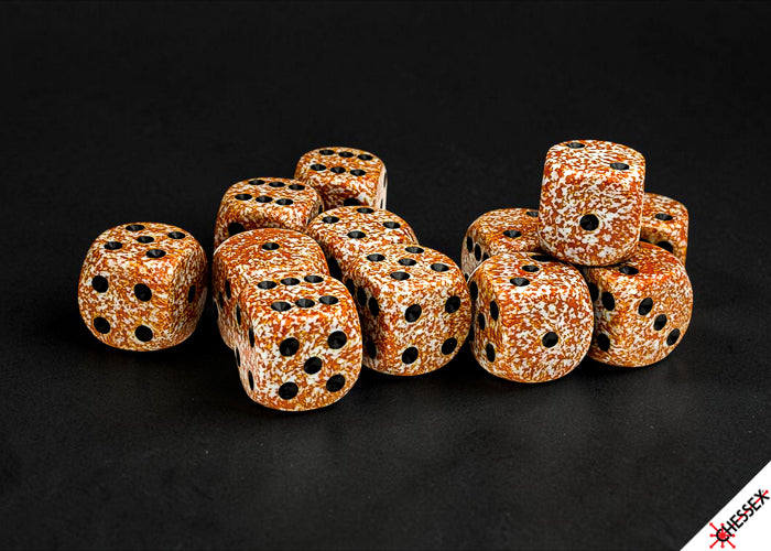 Chessex: Speckled Rust 16mm d6 Dice Block (12 dice)