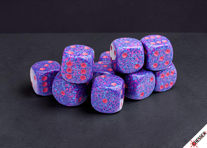 Chessex: Speckled Purple Passion 16mm d6 Dice Block (12 dice)