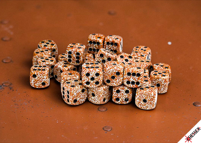 Chessex: Speckled Rust 12mm d6 Dice Block (36 dice)