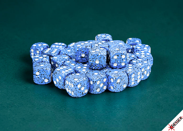 Chessex: Speckled Ocean Stone 12mm d6 Dice Block (36 dice)