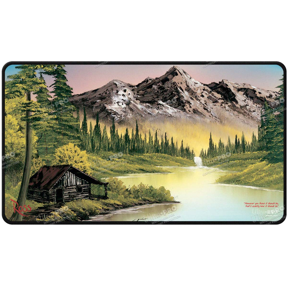Ultra Pro: Bob Ross - Mountain Retreat Stitched Play Mat