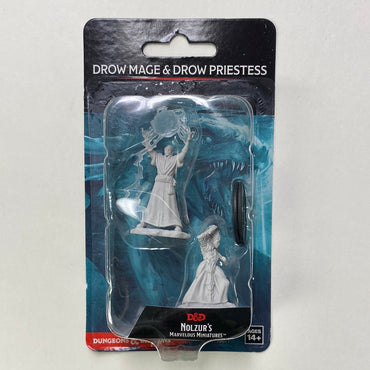 Nolzur’s Marvelous Miniatures: Drow Mage & Drow Priestess