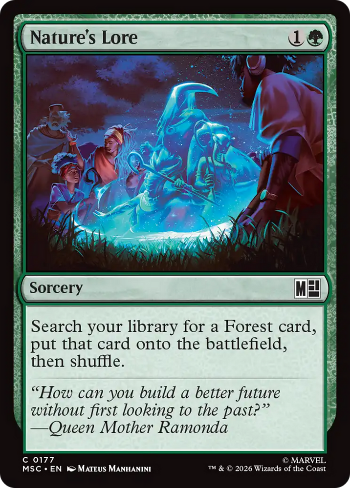Nature's Lore (Surge Foil) [Marvel Super Heroes Commander]