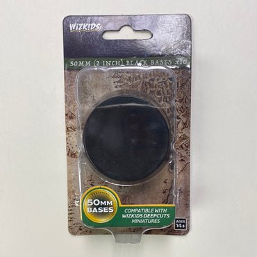 WizKids 50mm (2 inch) Black Bases x10