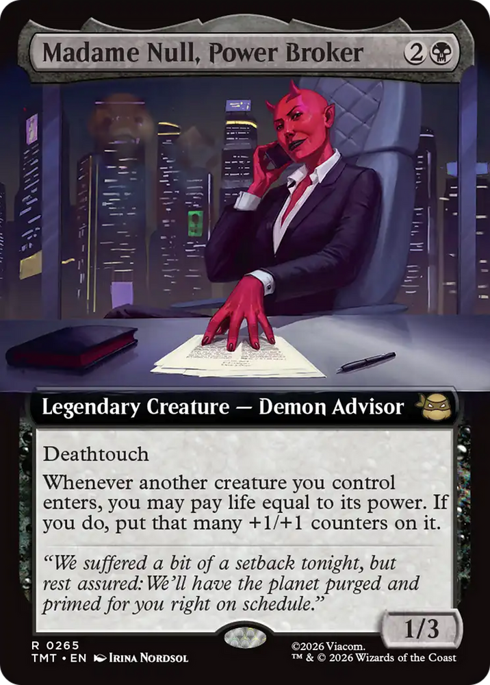 Madame Null, Power Broker (Extended Art) [Teenage Mutant Ninja Turtles]