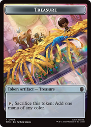 Treasure // Ninja Double-Sided Token [Teenage Mutant Ninja Turtles Commander Tokens]