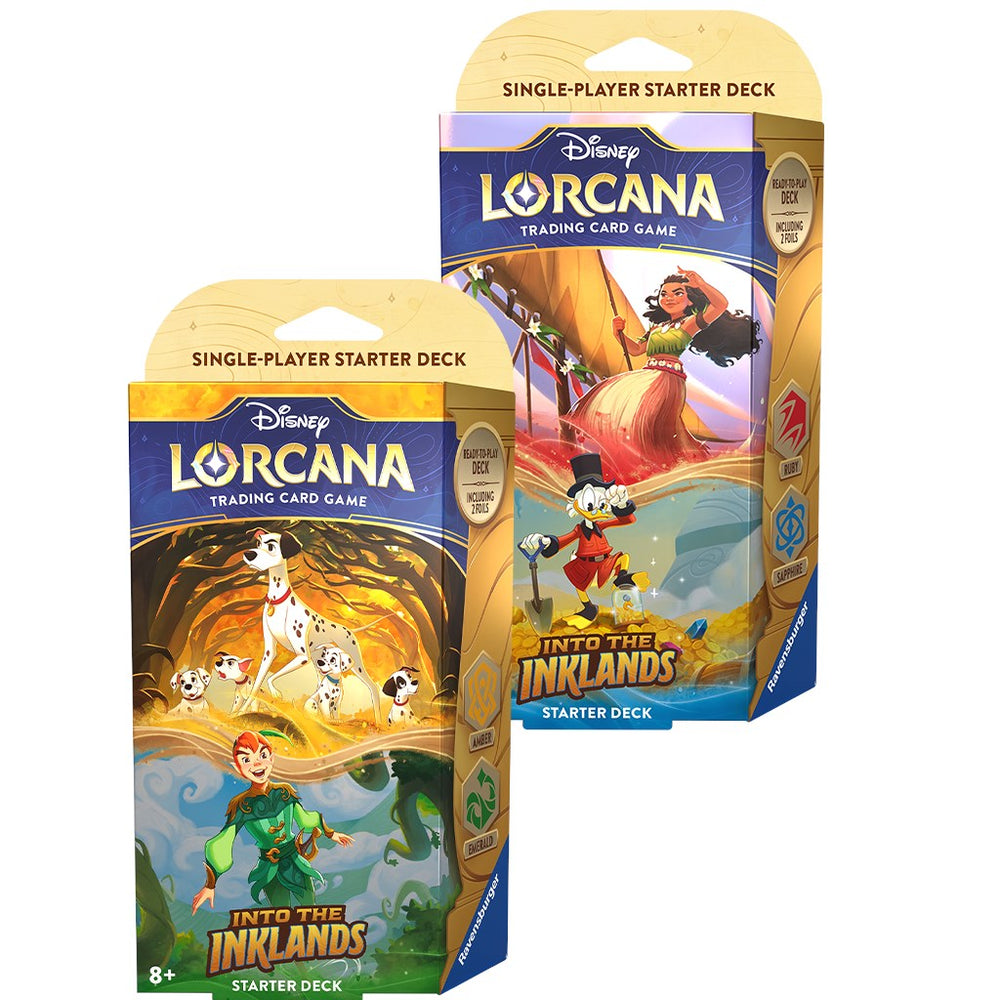 Disney Lorcana: Into the Inklands-- Starter Deck (Ruby/Sapphire)