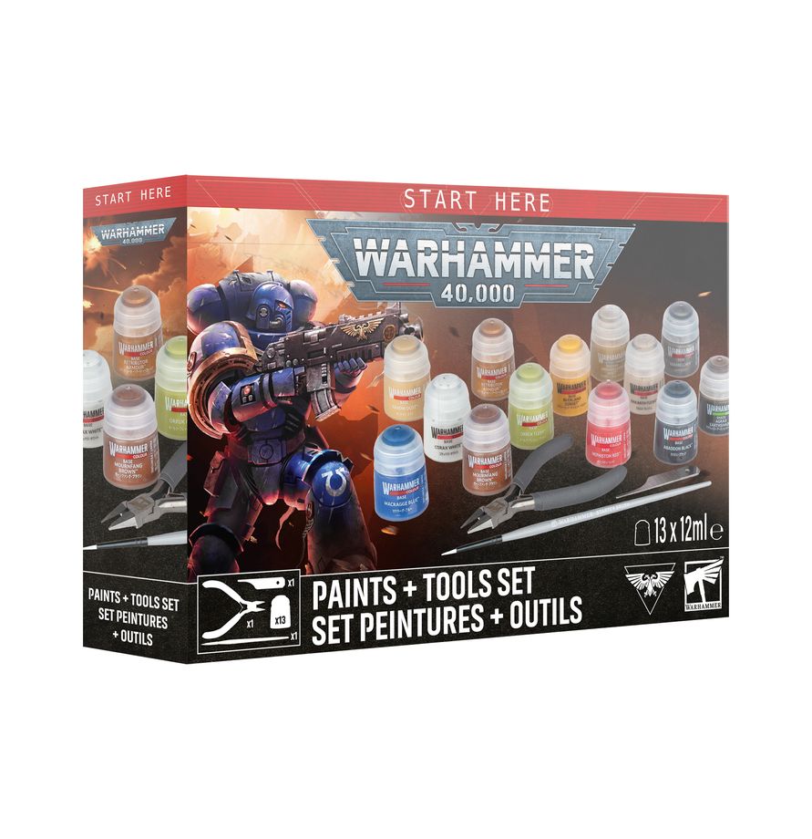 Warhammer 40,000: Paints + Tools Set (2026)