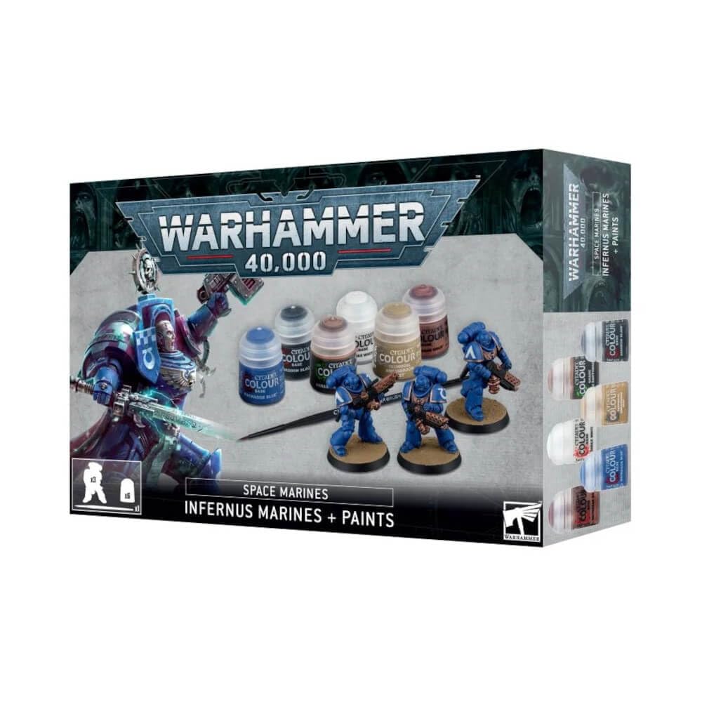 Warhammer 40,000: Space Marines - Infernus Marines + Paints