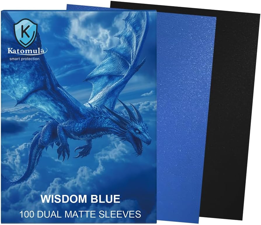 Katomula: Dual Matte Sleeves - Wisdom Blue (100ct sleeves)