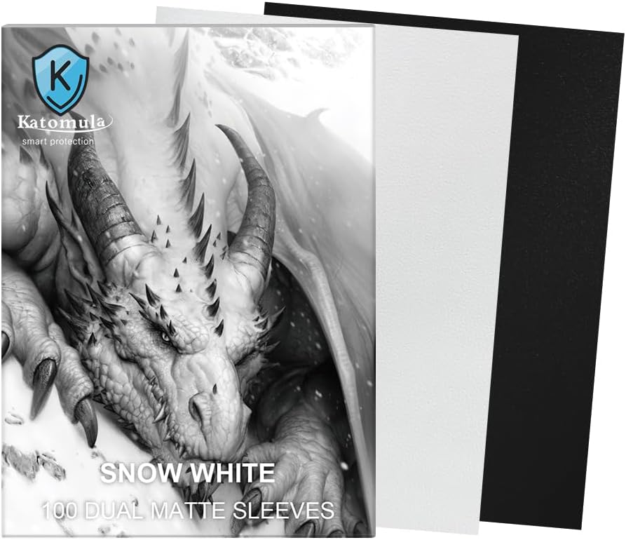Katomula: Dual Matte Sleeves - Snow White (100ct sleeves)
