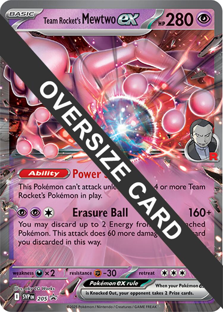Team Rocket's Mewtwo ex (205) (Jumbo Card) [Scarlet & Violet: Black Star Promos]