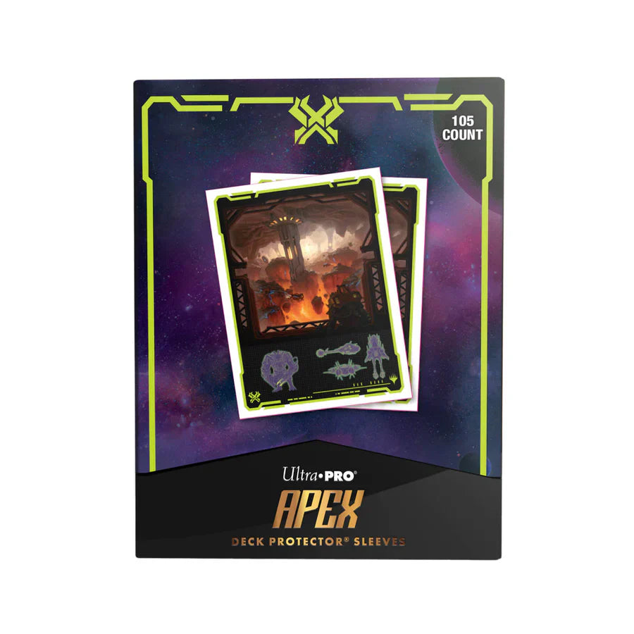 Ultra PRO: Standard 105ct Sleeves (APEX) - Edge of Eternities (Red)
