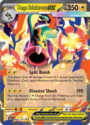 Mega Eelektross ex (061/217) [Mega Evolution: Ascended Heroes]