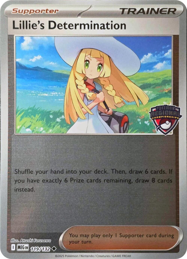 Lillie's Determination (119/132) (Regional Championships) [League & Championship Cards]