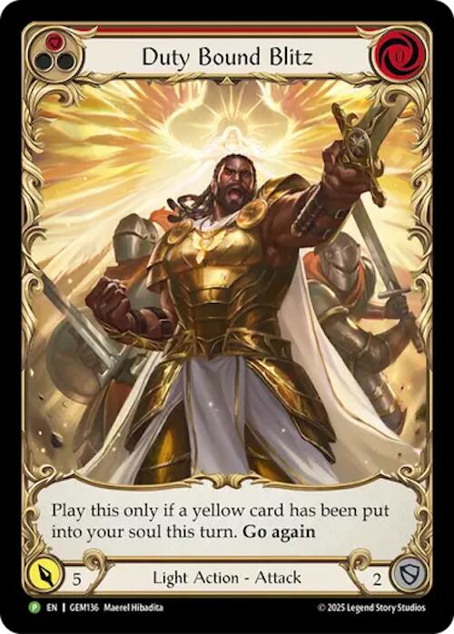 Duty Bound Blitz [GEM136] (GEM Pack 4)  Rainbow Foil