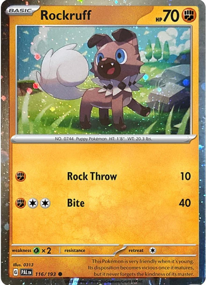 Rockruff (116/193) (Cosmos Holo) [Scarlet & Violet: Black Star Promos]