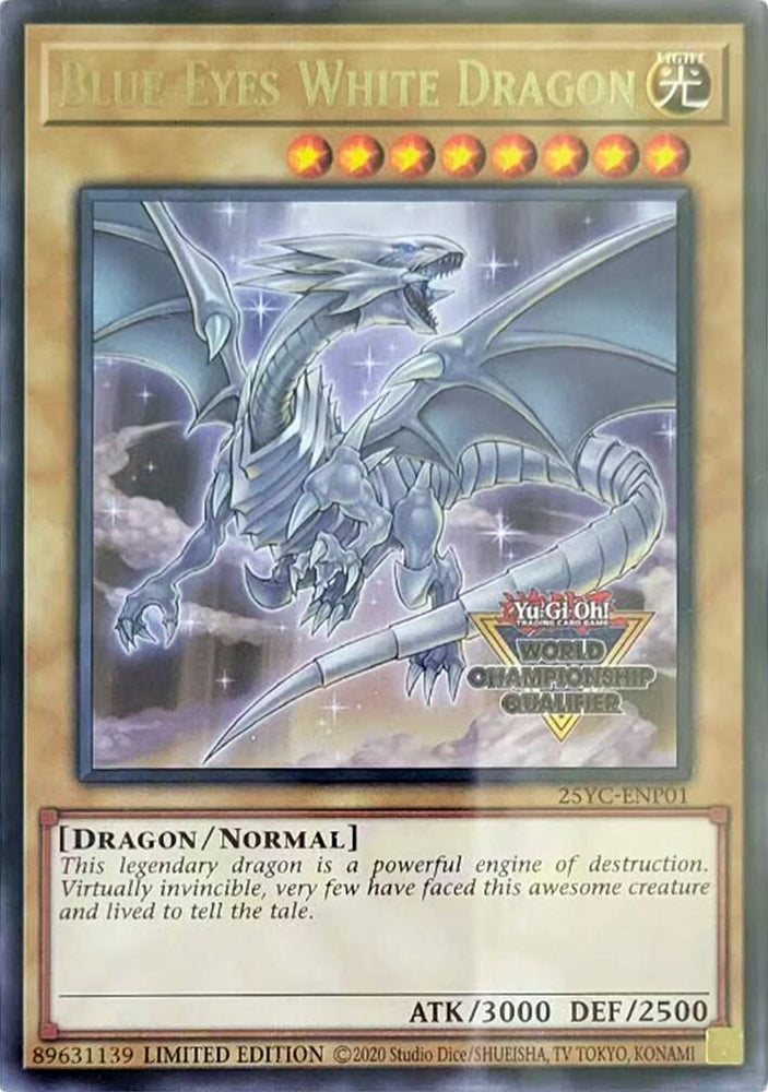 Blue-Eyes White Dragon (World Championship Qualifier) [25YC-ENP01] Rare