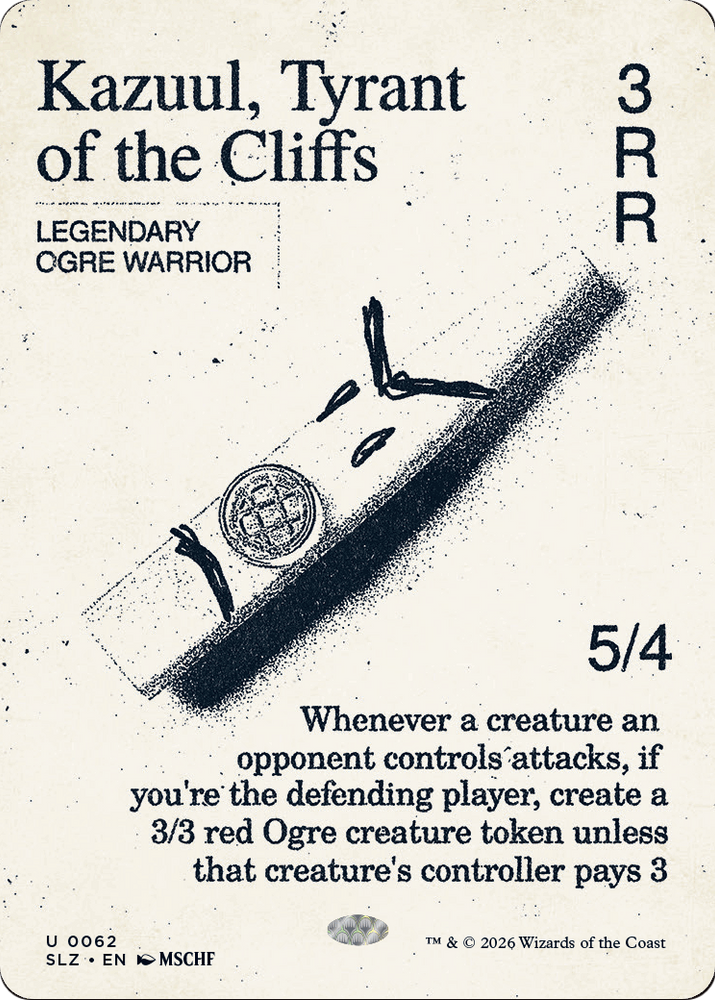 Kazuul, Tyrant of the Cliffs (0062) [Secret Lair x MSCHF: The Zeta Set]