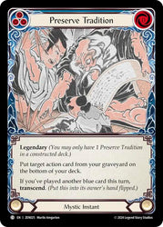 Preserve Tradition // Inner Chi [ZEN025] (Part the Mistveil Zen Blitz Deck)