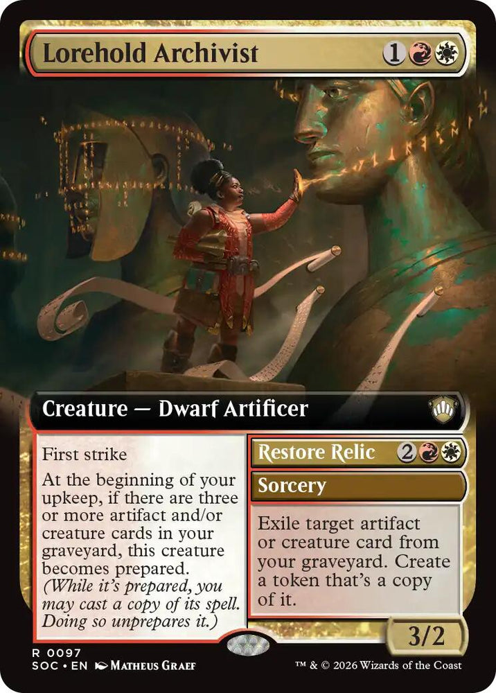 Lorehold Archivist (Extended Art) [Secrets of Strixhaven Commander]
