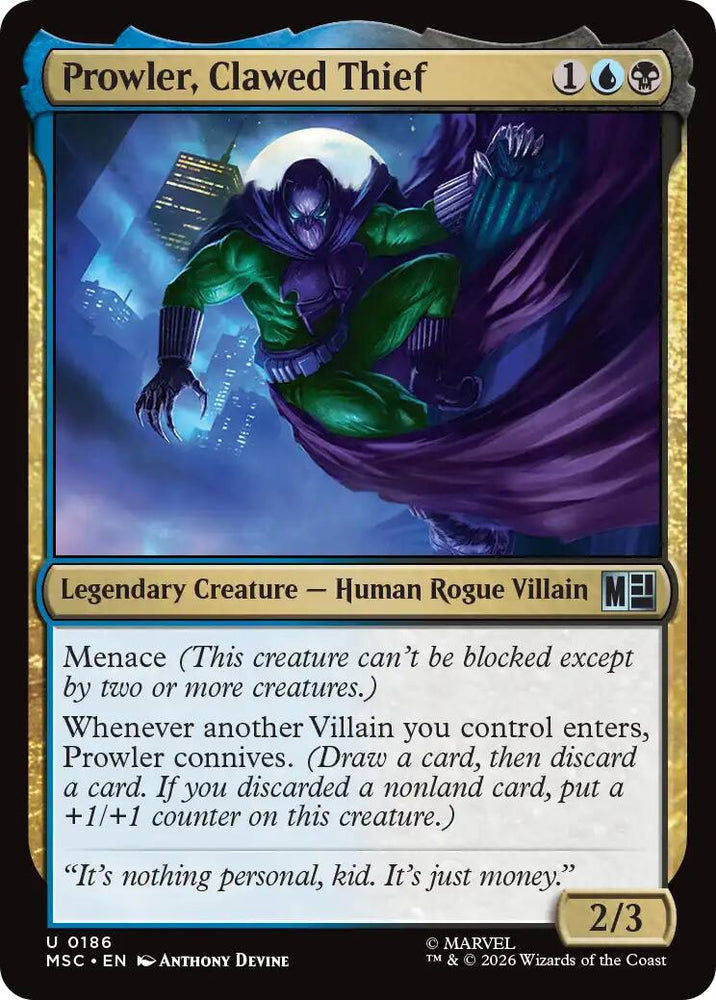 Prowler, Clawed Thief [Marvel Super Heroes Commander]