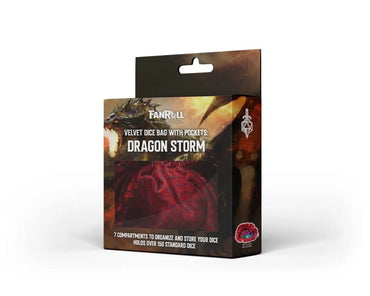 FanRoll Dice Bag: Red Dragon Storm