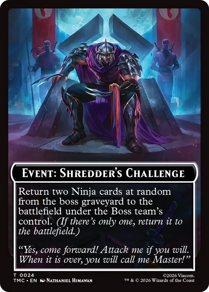 Event: Shredder's Challenge [Teenage Mutant Ninja Turtles Commander Tokens]