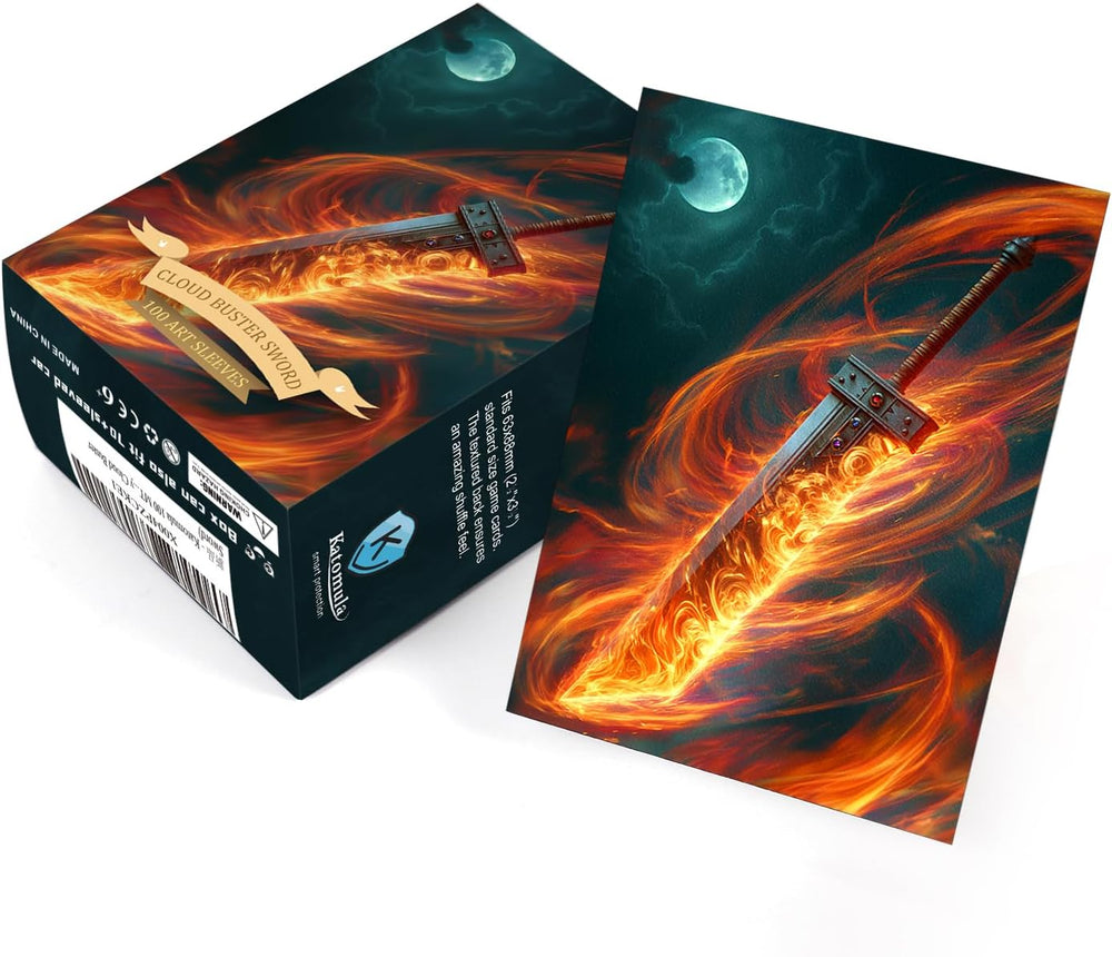 Katomula: Fantasy Series Double Art Sleeves - Cloud Buster Sword (100ct sleeves, 100ct inner sleeves)