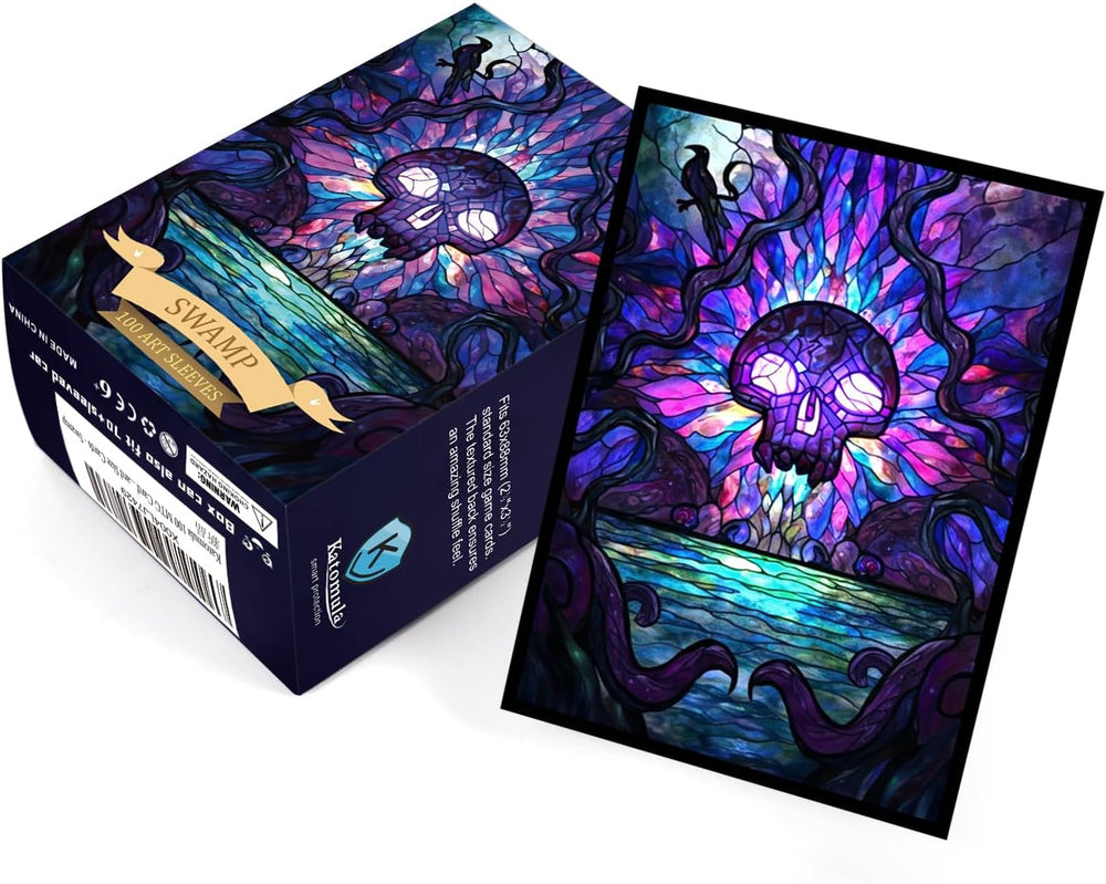 Katomula: Basic Land Series Double Art Sleeves - Swamp (100ct sleeves, 100ct inner sleeves)