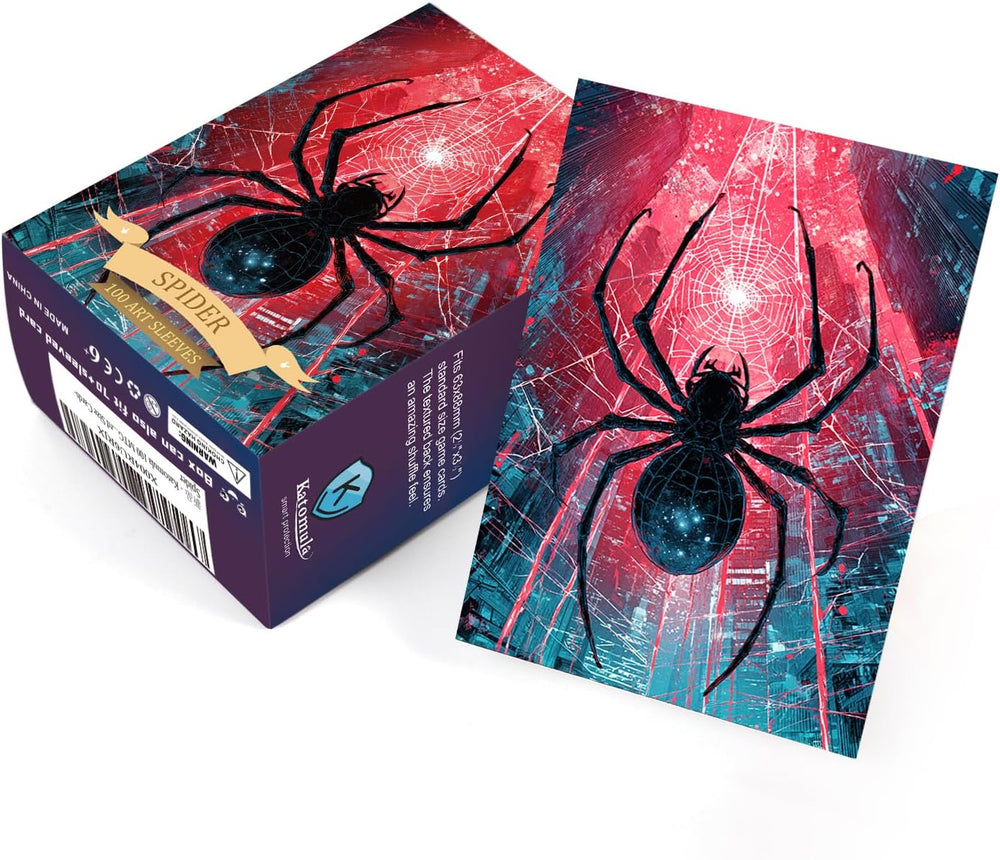 Katomula: Fantasy Series Double Art Sleeves - Spider (100ct sleeves, 100ct inner sleeves)