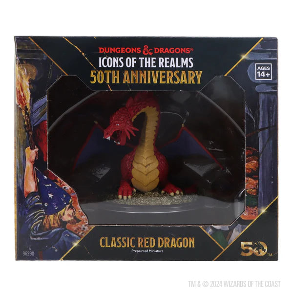 Classic Red Dragon-Dungeons & Dragons: Icons of The Realms 50th Anniversary