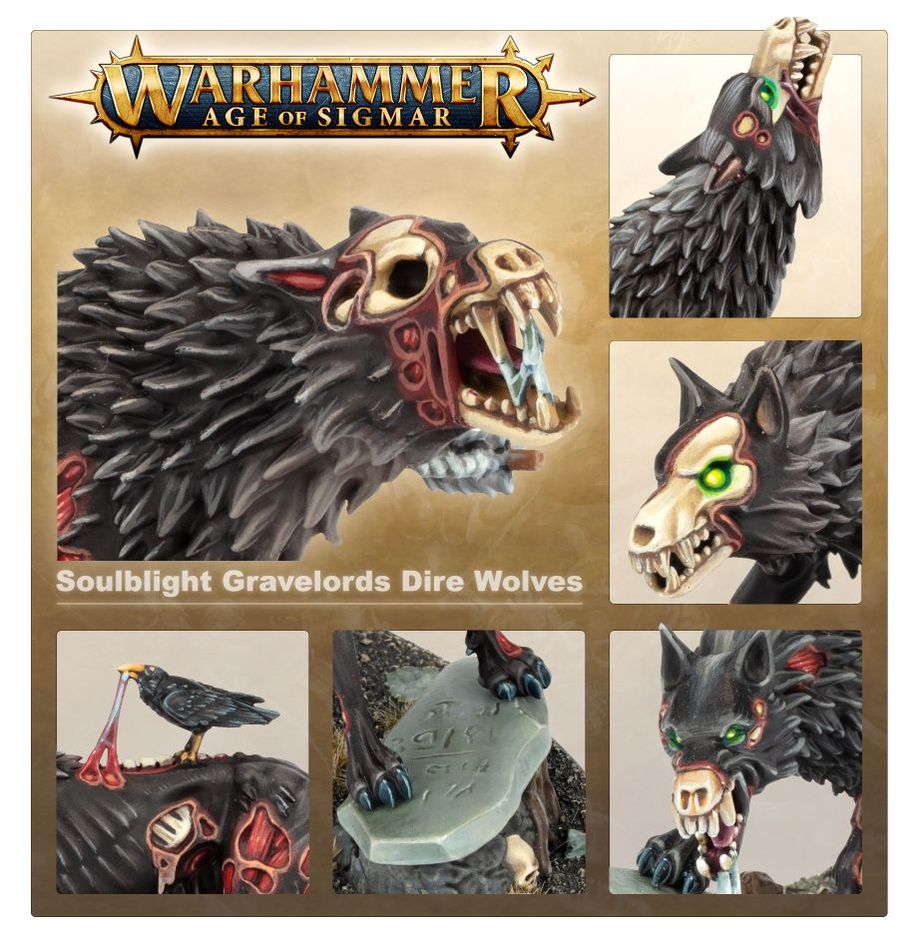 Warhammer Age of Sigmar: Soulblight Gravelords - Dire Wolves