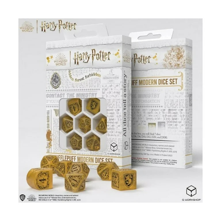Harry Potter Hufflepuff Modern Dice Set