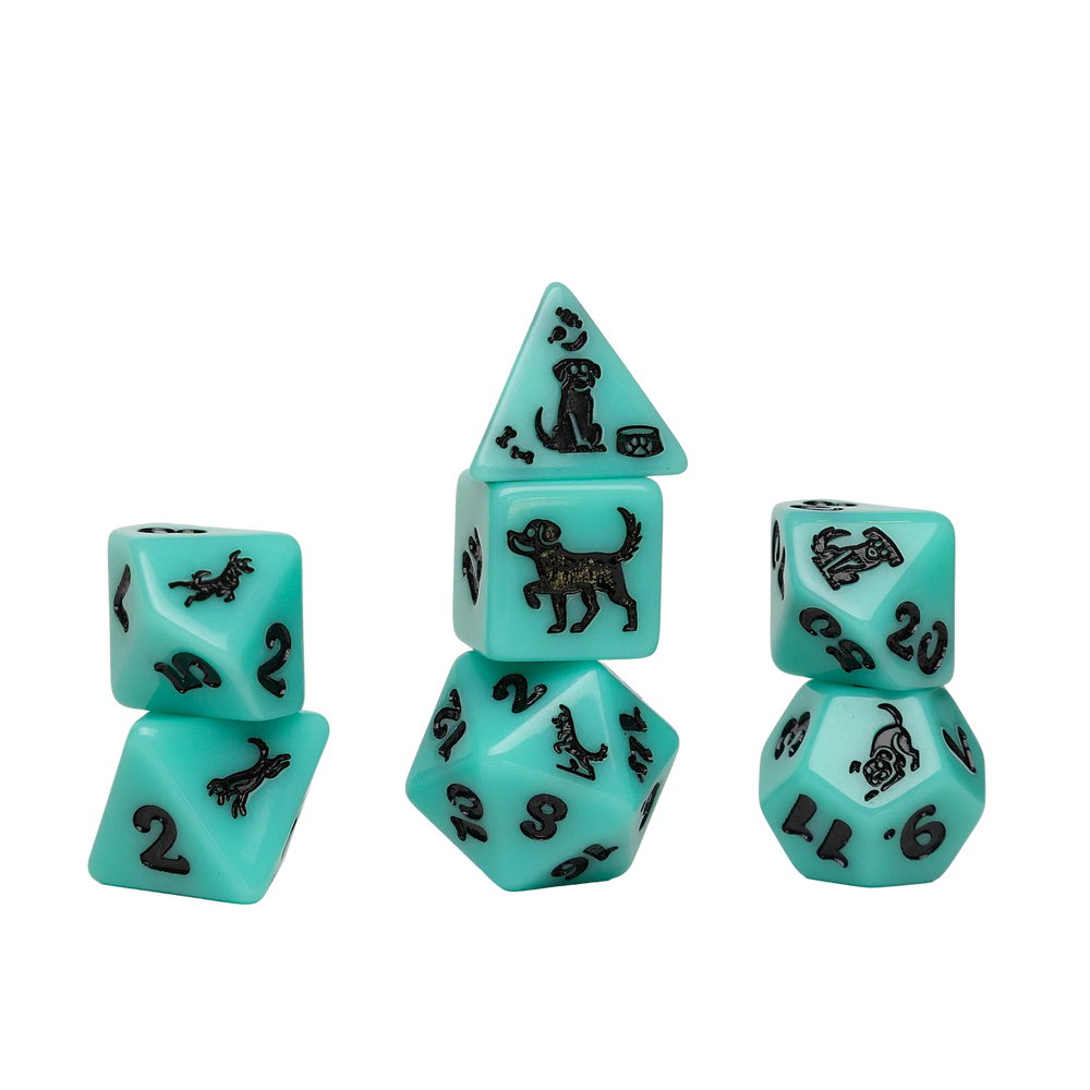Sirius Dice: Animals Series Dice Set - Seafoam Shepherd