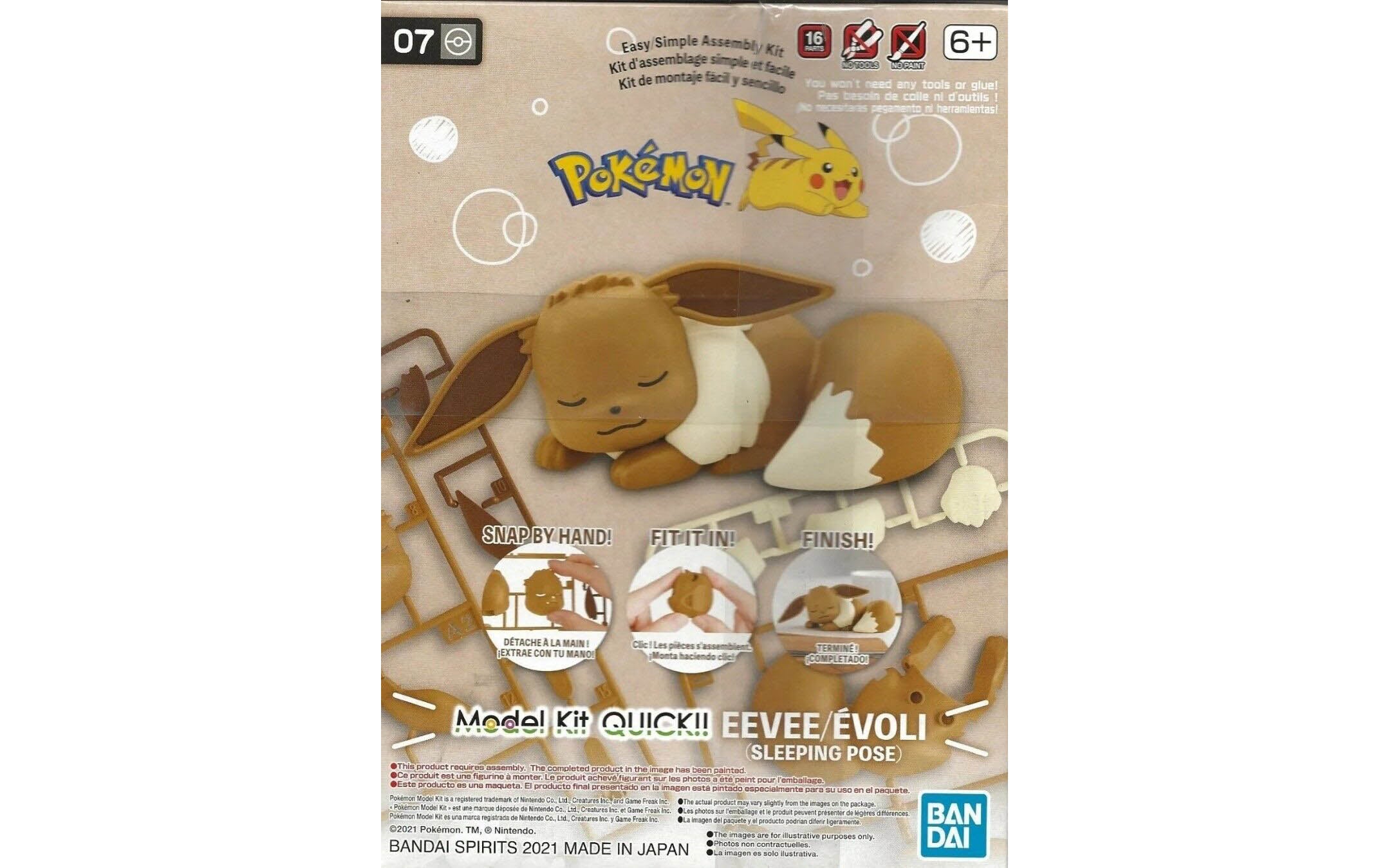 Bandai Pokemon Model Kit Quick -- Sleeping Eevee