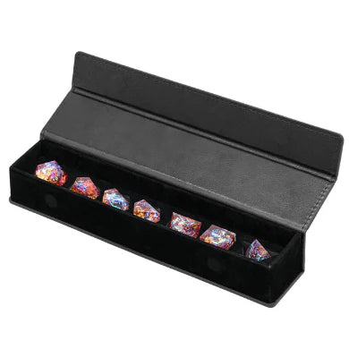 Magnetic Dice Vault: Black Leatherette