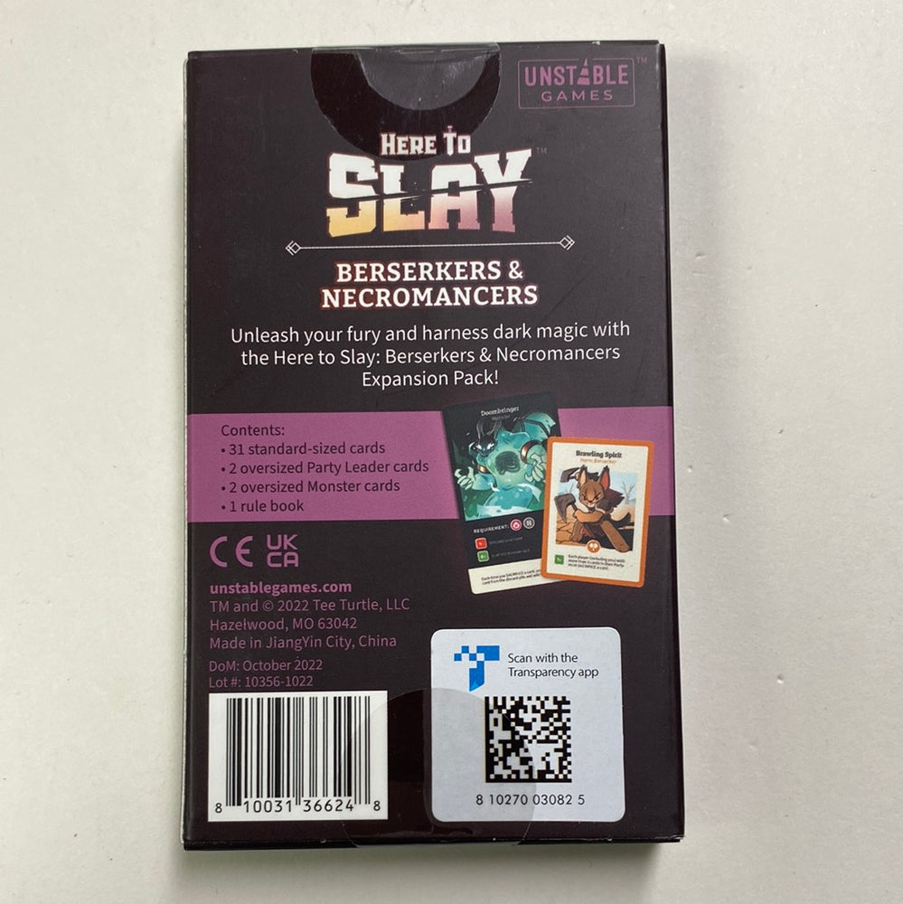 Here To Slay: Berserkers & Necromancers Expansion