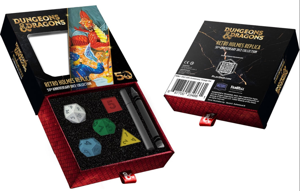 Dungeons & Dragons 50th Anniversary Retro Holmes Replica Dice Collection