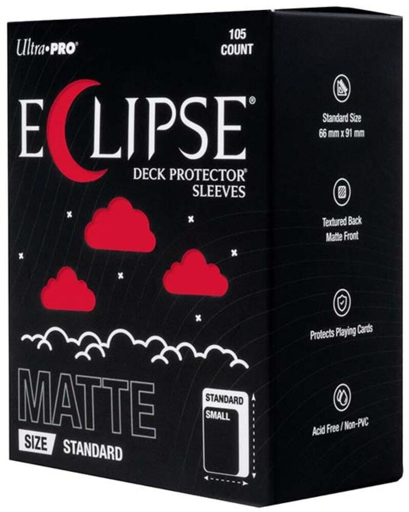 Ultra Pro: Eclipse Matte (105ct)- Apple Red