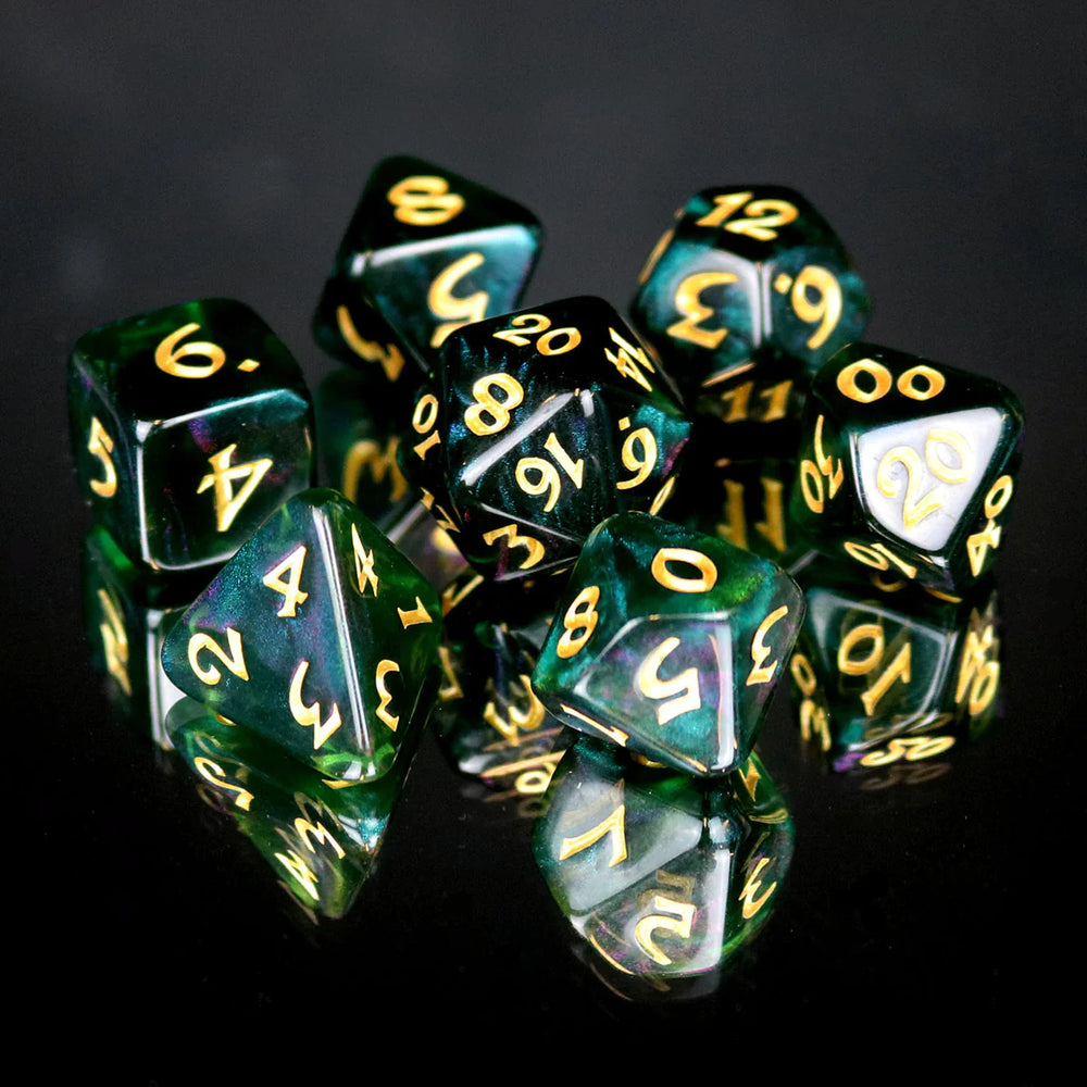 Die Hard Dice: Elessia Moonstone Farallon with Gold