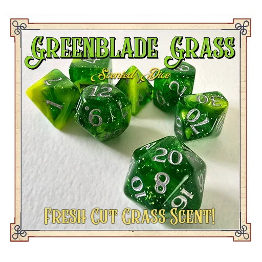 Baron Smelly Bones, Scented Dice: Greenblade Grass
