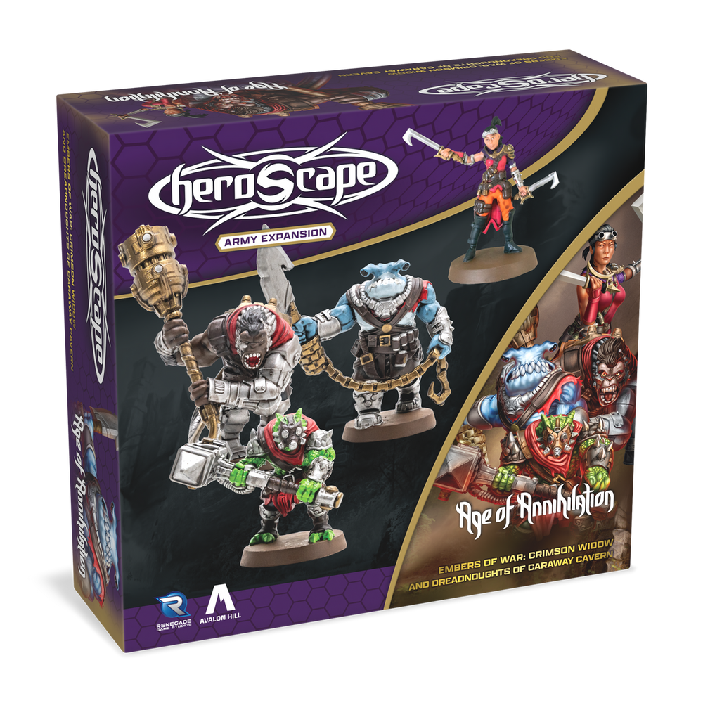 Heroscape: Embers of War - Crimson Widow and Dreadnoughts of Caraway Cavern